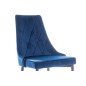 Lot de 2 chaises TRIANON en tissu velours de qualité, couleur bleue Lot de 2 chaises TRIANON en tissu velours de qualité, couleur bleue