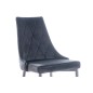 Lot de 2 chaises TRIANON en tissu velours de qualité, couleur noir Lot de 2 chaises TRIANON en tissu velours de qualité, couleur noir