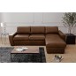 Solde de la commande: Canapé d'angle en 100% tout cuir italien de luxe 5 places convertible et coffre, marron foncé, angle droit Solde de la commande: Canapé d'angle en 100% tout cuir italien de luxe 5 places convertible et coffre, marron foncé, angle droit