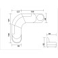 Canapé d'angle en cuir italien 4/5 places REVONA, blanc, angle gauche Canapé d'angle en cuir italien 4/5 places REVONA, blanc, angle gauche
