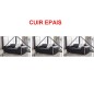 Ensemble de 3 Canapés 2 places en cuir EPAIS italien buffle LUXY, noir Ensemble de 3 Canapés 2 places en cuir EPAIS italien buffle LUXY, noir