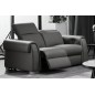 Ensemble avec 4 relax électriques, Canapé 3 places et 2 places en cuir italien buffle TOPRELAX, couleur noir Ensemble avec 4 relax électriques, Canapé 3 places et 2 places en cuir italien buffle TOPRELAX, couleur noir