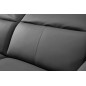 Ensemble avec 4 relax électriques, Canapé 3 places et 2 places en cuir italien buffle TOPRELAX, couleur noir Ensemble avec 4 relax électriques, Canapé 3 places et 2 places en cuir italien buffle TOPRELAX, couleur noir