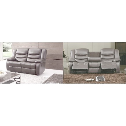 2eme paiement de la commande: Ensemble Canapé 3 places relaxation cuir italien relaxis + Canapé 2 places relaxation cuir italien