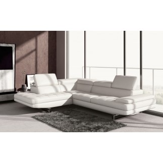 Canapé d'angle BEAUTY en cuir haut de gamme italien vachette Vénésetti Cuir Prestige luxe Gris foncé 499 Angle idem photo (angle