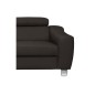 - Canapé d'angle en cuir italien de luxe 5 places ASTERO, chocolat, angle gauche - Canapé d'angle en cuir italien de luxe 5 places ASTERO, chocolat, angle gauche