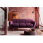Canapé 3 places en tissu de qualité INDORA, fuschia
