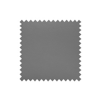 Canapé d'angle en cuir italien de luxe 5 places ASTERO, gris clair, angle droit