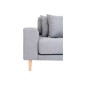 Canapé d'angle en tissu matelassé de qualité LIMA coloris gris clair, angle droit Canapé d'angle en tissu matelassé de qualité LIMA coloris gris clair, angle droit