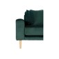 Canapé d'angle en tissu velours de qualité, LIMA VELOURS, coloris vert, angle droit Canapé d'angle en tissu velours de qualité, LIMA VELOURS, coloris vert, angle droit
