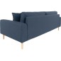 Canapé 3 places en tissu de qualité LISA coloris bleu foncé Canapé 3 places en tissu de qualité LISA coloris bleu foncé