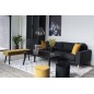 Canapé 3 places en tissu de qualité LISA coloris gris foncé Canapé 3 places en tissu de qualité LISA coloris gris foncé