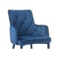Lot de 2 chaises RICA en tissu velours de qualité, couleur bleu, Bleu foncé Lot de 2 chaises RICA en tissu velours de qualité, couleur bleu, Bleu foncé