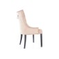Lot de 2 chaises EDWIN tissu velours de qualité, couleur beige Lot de 2 chaises EDWIN tissu velours de qualité, couleur beige