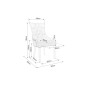 Lot de 2 chaises EDWIN tissu velours de qualité, couleur bleu, Bleu foncé Lot de 2 chaises EDWIN tissu velours de qualité, couleur bleu, Bleu foncé