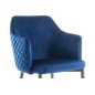 Lot de 2 chaises ASTEN en tissu velours de qualité, couleur bleu Lot de 2 chaises ASTEN en tissu velours de qualité, couleur bleu