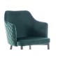 Lot de 2 chaises ASTEN en tissu velours de qualité, couleur vert Lot de 2 chaises ASTEN en tissu velours de qualité, couleur vert