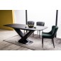 Lot de 2 chaises COLB en tissu velours de qualité, couleur bleu