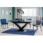 Lot de 2 chaises COLB en tissu velours de qualité, couleur gris Lot de 2 chaises COLB en tissu velours de qualité, couleur gris