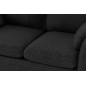 Canapé 3 places en tissu de qualité PANAMA, noir Canapé 3 places en tissu de qualité PANAMA, noir