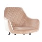 Lot de 2 chaises LINA en tissu velours de qualité, couleur beige Lot de 2 chaises LINA en tissu velours de qualité, couleur beige