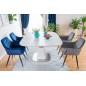 Lot de 2 chaises LINA en tissu velours de qualité, couleur noir Lot de 2 chaises LINA en tissu velours de qualité, couleur noir