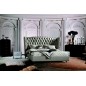Lit design de luxe PRINCESSE, avec sommier à lattes, gris clair 140x200 Lit design de luxe PRINCESSE, avec sommier à lattes, gris clair 140x200