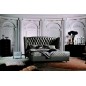 Lit design de luxe PRINCESSE, avec sommier à lattes, gris foncé 180x200 Lit design de luxe PRINCESSE, avec sommier à lattes, gris foncé 180x200