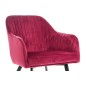 Lot de 2 chaises ELIOS en tissu velours de qualité, couleur bordeaux Lot de 2 chaises ELIOS en tissu velours de qualité, couleur bordeaux