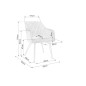 Lot de 2 chaises ELIOS en tissu velours de qualité, couleur noir Lot de 2 chaises ELIOS en tissu velours de qualité, couleur noir