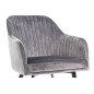 Lot de 2 chaises ELIOS en tissu velours de qualité, couleur gris Lot de 2 chaises ELIOS en tissu velours de qualité, couleur gris