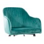 Lot de 2 chaises ELIOS en tissu velours de qualité, couleur vert Lot de 2 chaises ELIOS en tissu velours de qualité, couleur vert