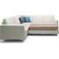 - Canapé d'angle convertible en 100% tout cuir italien de luxe 5/6 places BASTIDE, blanc cassé, angle gauche - Canapé d'angle convertible en 100% tout cuir italien de luxe 5/6 places BASTIDE, blanc cassé, angle gauche