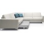 - Canapé d'angle convertible en 100% tout cuir italien de luxe 5/6 places BASTIDE, blanc cassé, angle gauche - Canapé d'angle convertible en 100% tout cuir italien de luxe 5/6 places BASTIDE, blanc cassé, angle gauche