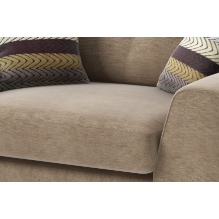 Fauteuil 1 place en tissu de qualité ERVIN, beige