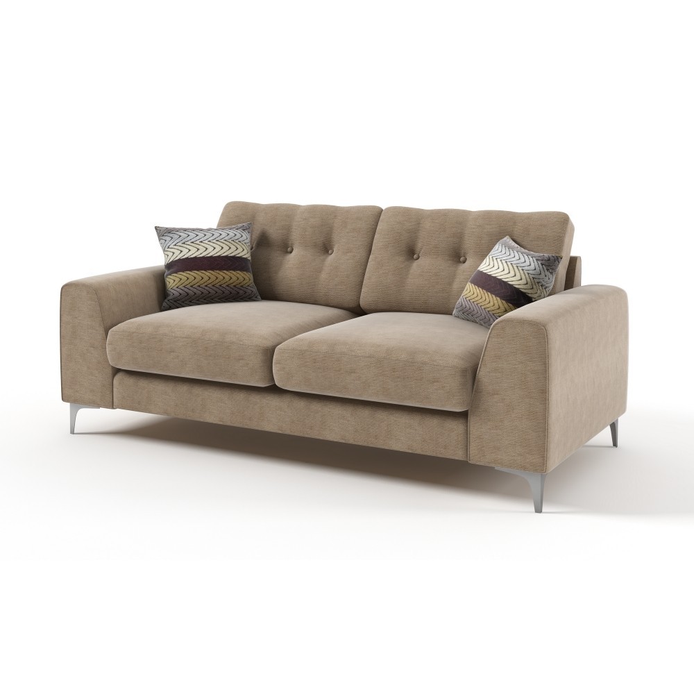 Canapé 3 places en tissu de qualité ERVIN, beige Canapé 3 places en tissu de qualité ERVIN, beige