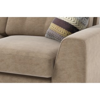 Canapé 3 places en tissu de qualité ERVIN, beige