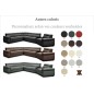 - Canapé d'angle convertible en 100% tout cuir italien de luxe 6/7 places ZOOK, couleur personnalisée, angle gauche - Canapé d'angle convertible en 100% tout cuir italien de luxe 6/7 places ZOOK, couleur personnalisée, angle gauche