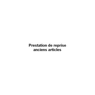 Reprise des anciens articles lors de la livraison : 3 places et 2 places