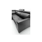 - Canapé d'angle convertible en 100% tout cuir italien de luxe 5 places ERNEST, noir mat, angle gauche - Canapé d'angle convertible en 100% tout cuir italien de luxe 5 places ERNEST, noir mat, angle gauche