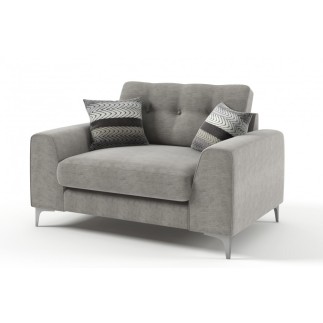 Fauteuil 1 place en tissu de qualité ERVIN, beige