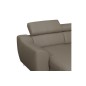 Canapé d'angle en cuir italien de luxe 7/8 places ASTOVIA, taupe, angle droit Canapé d'angle en cuir italien de luxe 7/8 places ASTOVIA, taupe, angle droit
