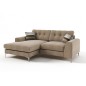 Canapé d'angle en tissu de qualité ERVIN, beige, angle gauche Canapé d'angle en tissu de qualité ERVIN, beige, angle gauche