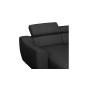 Canapé d'angle en cuir italien de luxe 7/8 places ASTOVIA, noir, angle droit Canapé d'angle en cuir italien de luxe 7/8 places ASTOVIA, noir, angle droit