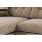 Canapé d'angle en tissu de qualité ERVIN, beige, angle gauche Canapé d'angle en tissu de qualité ERVIN, beige, angle gauche