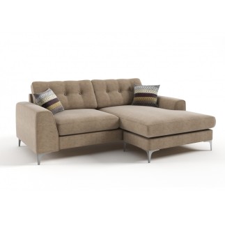 Canapé d'angle en tissu de qualité ERVIN, beige