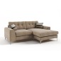Canapé d'angle en tissu de qualité ERVIN, beige, angle droit Canapé d'angle en tissu de qualité ERVIN, beige, angle droit
