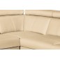 Canapé d'angle en cuir italien de luxe 5/6 places TONUS, beige, angle droit Canapé d'angle en cuir italien de luxe 5/6 places TONUS, beige, angle droit