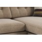 Canapé d'angle en tissu de qualité ERVIN, beige, angle droit Canapé d'angle en tissu de qualité ERVIN, beige, angle droit