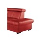 Canapé d'angle en cuir italien de luxe 5/6 places TONUS, rouge, angle droit Canapé d'angle en cuir italien de luxe 5/6 places TONUS, rouge, angle droit